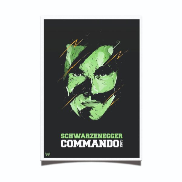 Commando Arnold Schwarzenegger A3 Poster