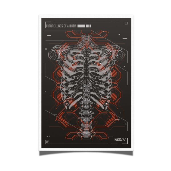Future Lungs of Biker A3 Posters
