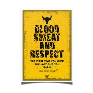 THE ROCK Blood, Sweat and Respect Poster