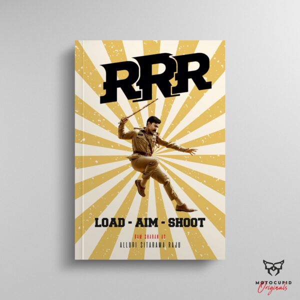 Load Aim Shoot From RRR Movie A5 Note book