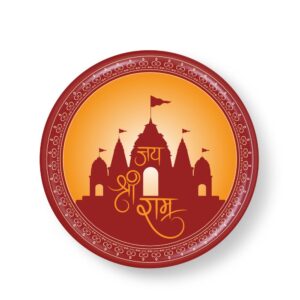Ram Mandir Pin Badge